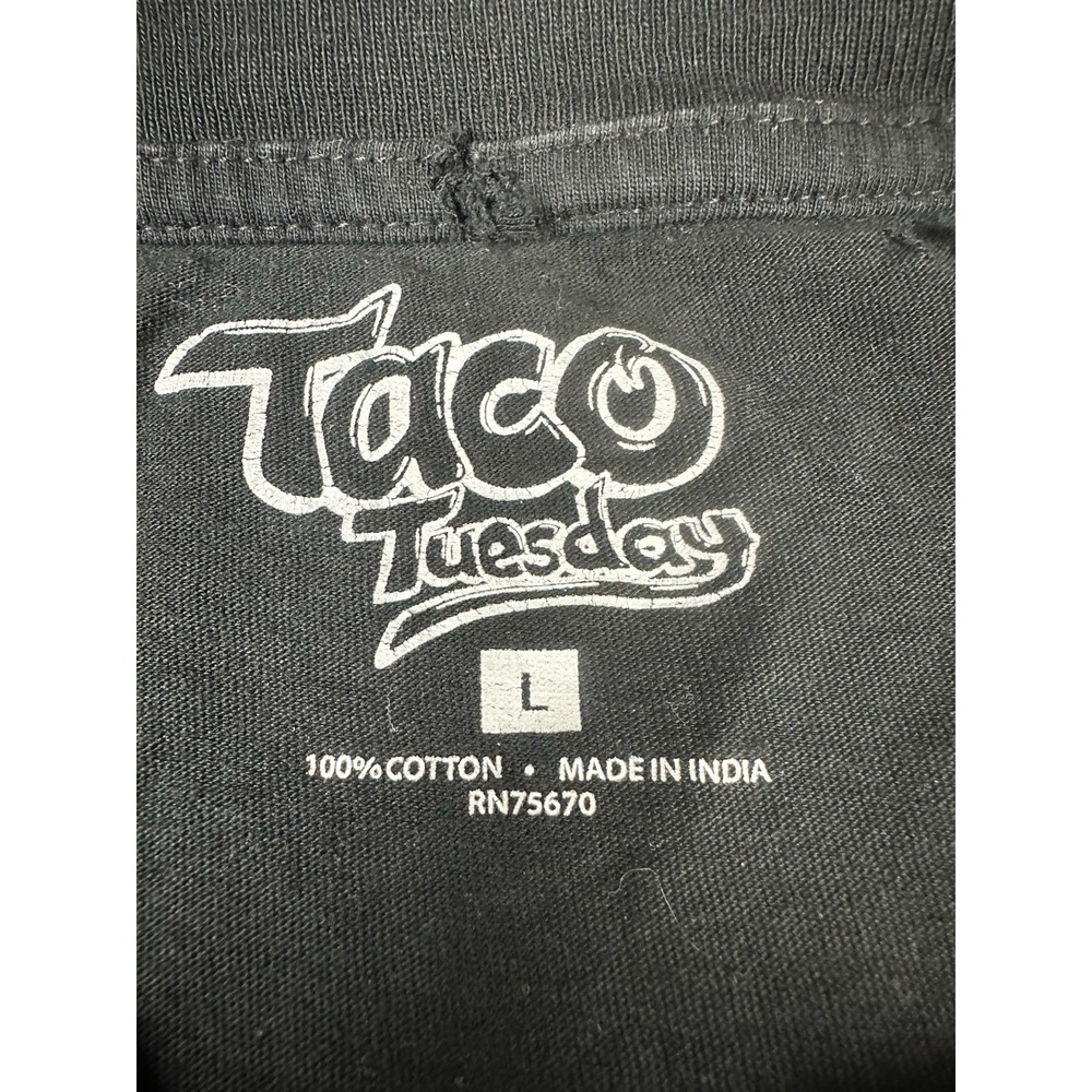 Taco Tuesday T Shirt Born To Win Size Large Double Sided - Picture 2 of 5